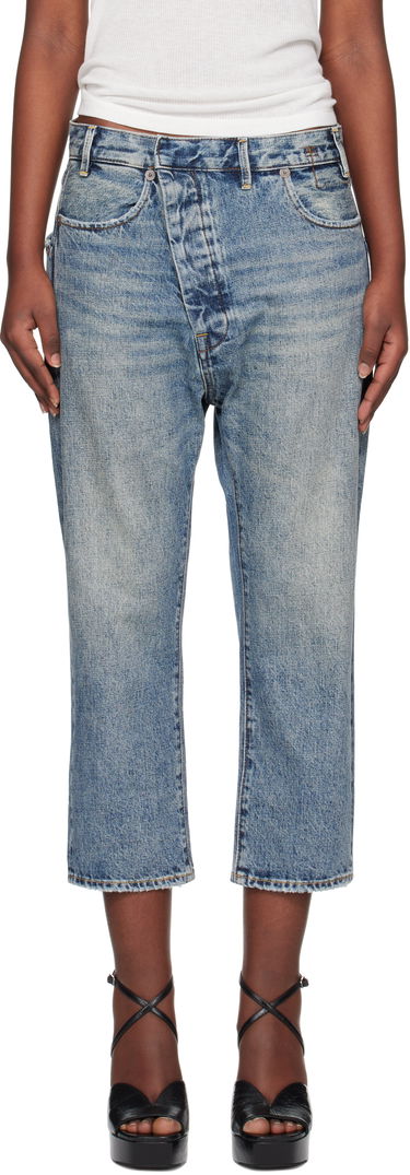 Kavbojke R13 R13 Exene Cropped Distressed Jeans Modra | R13WD139-D213A, 0