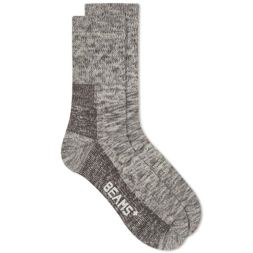 Nogavice BEAMS Beams Plus Outdoor Socks Siva | 3843-0018-479-15