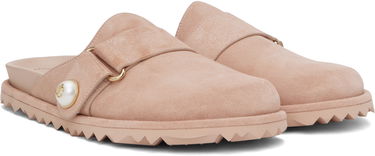 Oblačila Jimmy Choo Jimmy Choo Fayence Suede Mules Roza | FAYENCE MULE, 3