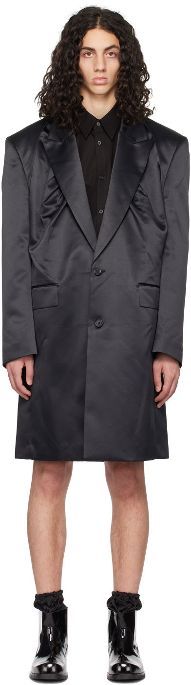 Trenčkot We11done We11done Two-Button Coat Črna | WD-CT1-23-040-M-BK, 0