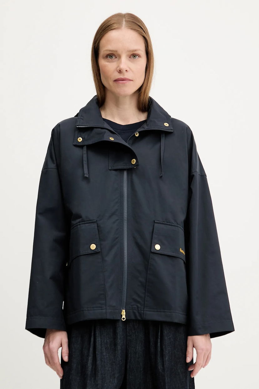 Jakna Barbour Barbour CECILE Oversize Hooded Jacket Mornarica | LSP0240