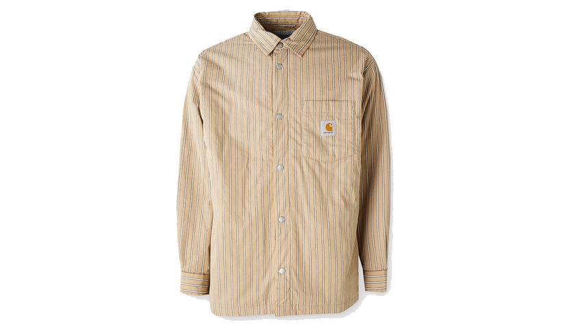 Jakna Carhartt WIP Grimsby Striped Long-Sleeve Shirt Jacket Večbarvna | I035156_30N_XX