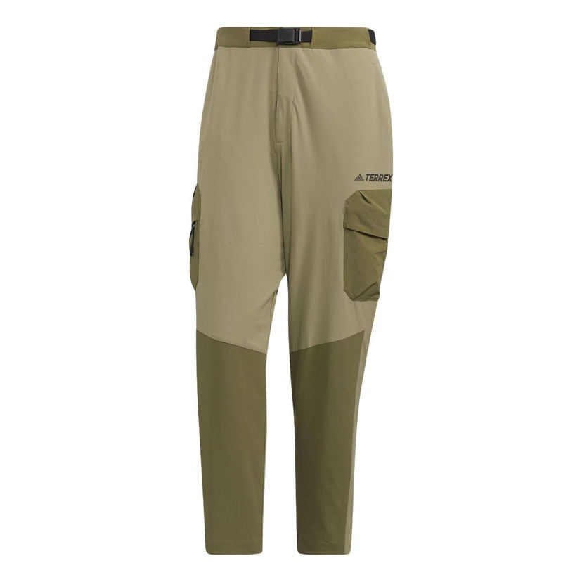 Cargo hlače adidas Performance Terrex Voyager Woven 7/8 Pants Zelena | HN2054
