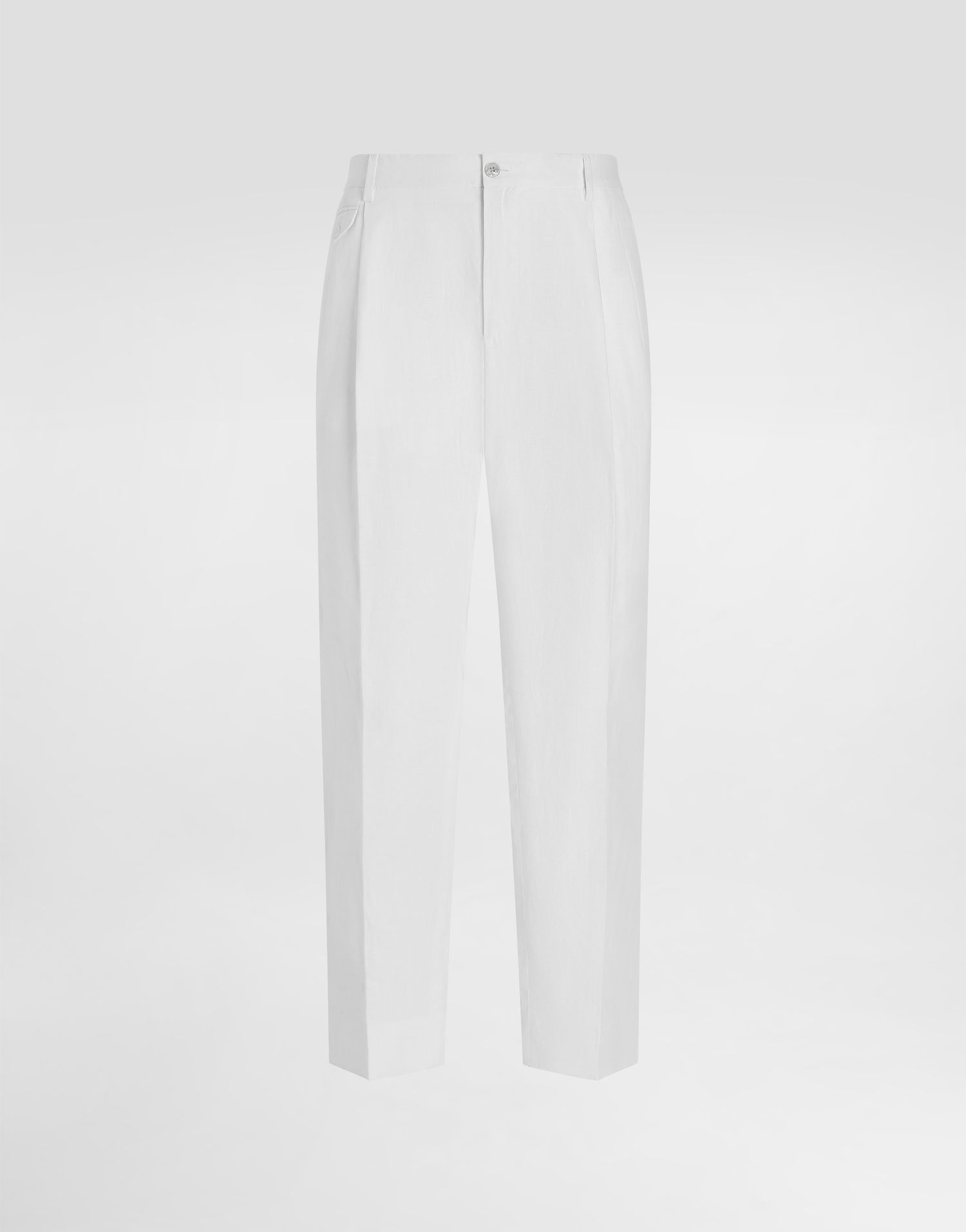 Hlače Dolce & Gabbana Dolce & Gabbana Linen Trousers 58 Bela | GV4EEZFU4JBW0111, 0