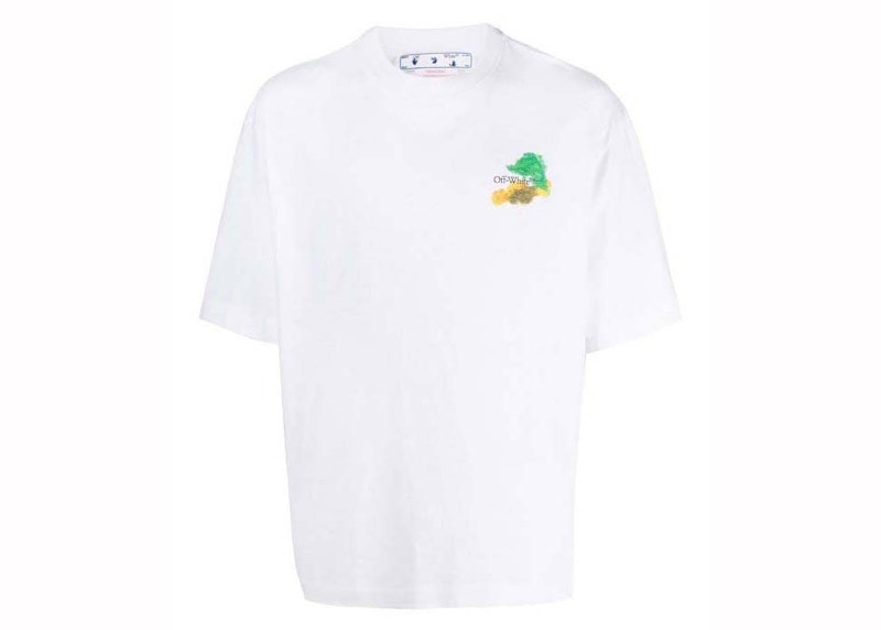 Majica Off-White Brush Arrows White Oversized Tee White Bela | OMAA120S23JER0010184