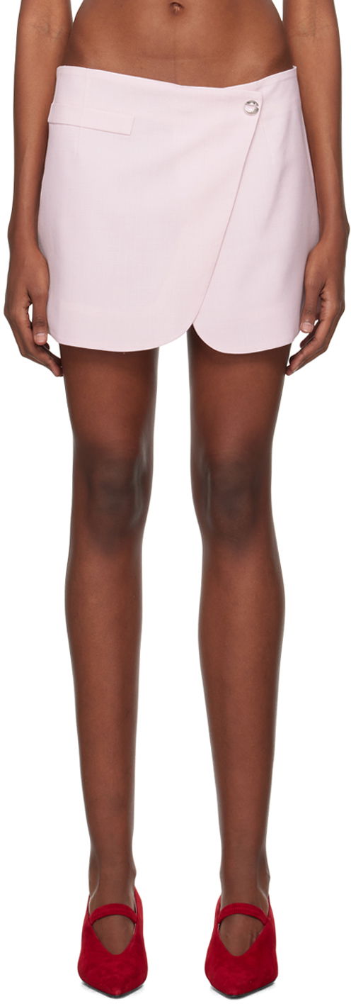 Krila Coperni Coperni Tailored Wrap Miniskirt Roza | COPJ24834
