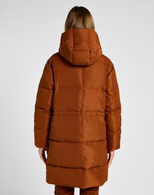 Puhovka Lee Long Puffer Jacket Rjava | 112355178