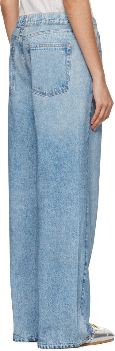 Kavbojke rag & bone Miramar Terry Wide-Leg Lounge Pants Modra | WCW24F70028202, 2