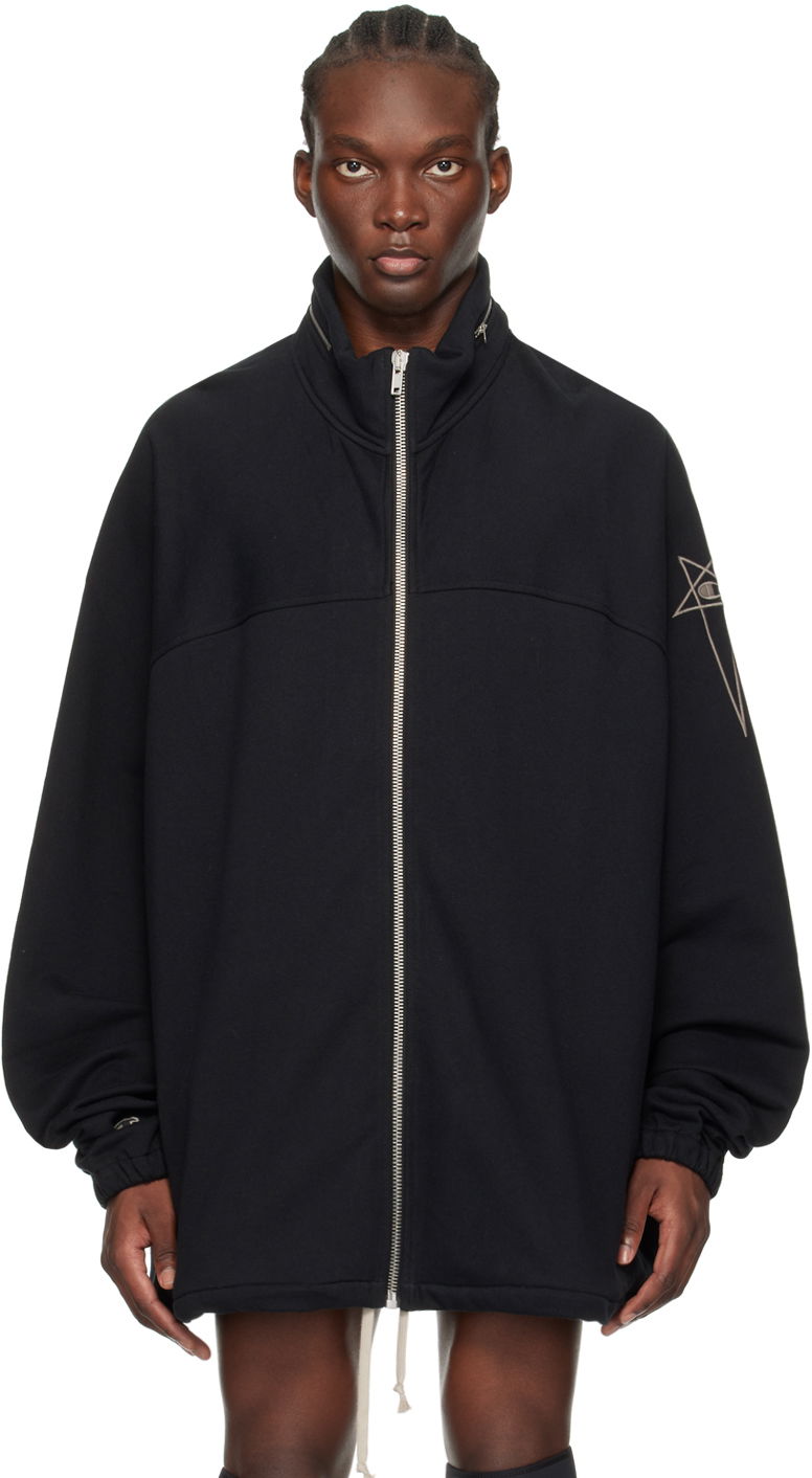 Pulover Rick Owens Jumbo Hoodie Črna | CM01D0467 CHFE