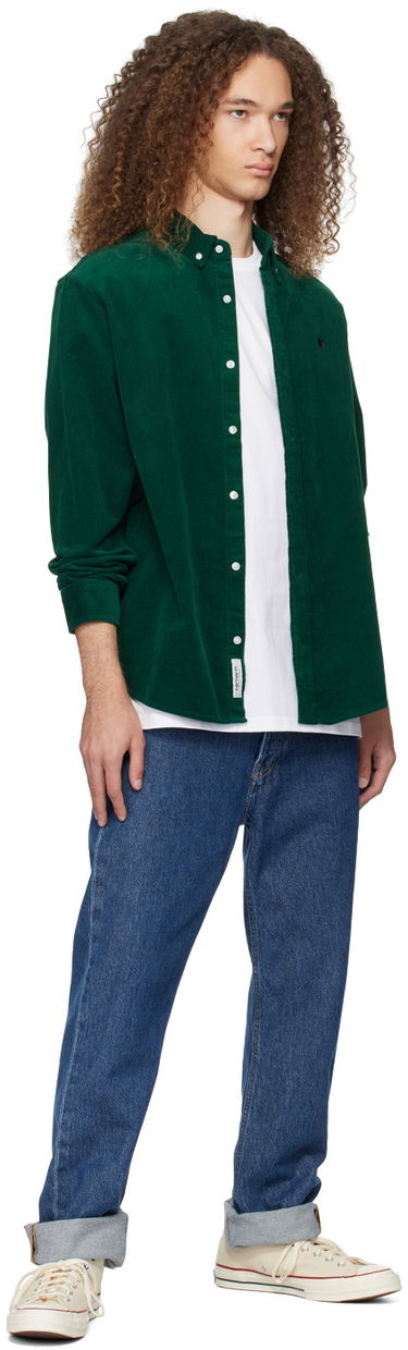 Srajce Carhartt WIP Corduroy Button-Down Shirt Zelena | I030580, 3