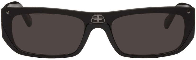 Sončna očala Balenciaga Black Shield Črna | BB0080S-001