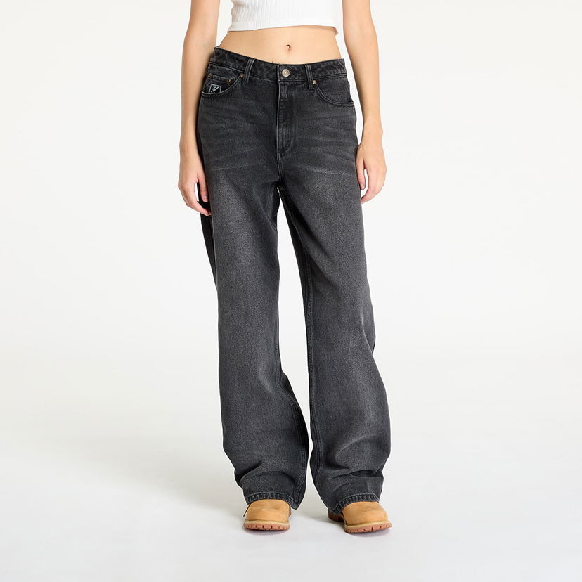 Hlače Karl Kani OG Five Pocket Straight Leg Denim Vintage Črna | 61000015