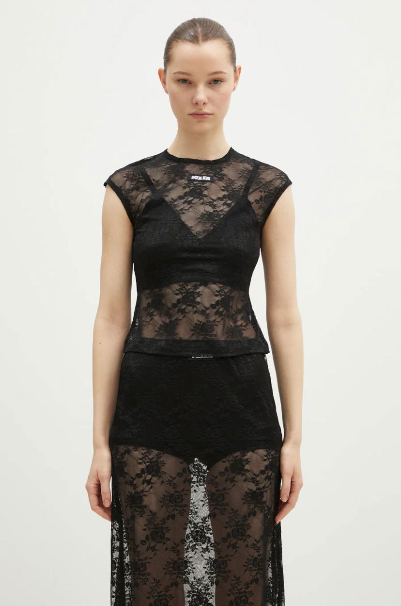 Krila Ksubi KSUBI Slim Lace Top Črna | WPS25FT003
