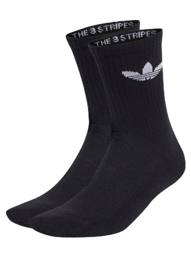 Nogavice adidas Originals Trefoil Cushion Crew Socks - 3 pack Črna | IJ5613