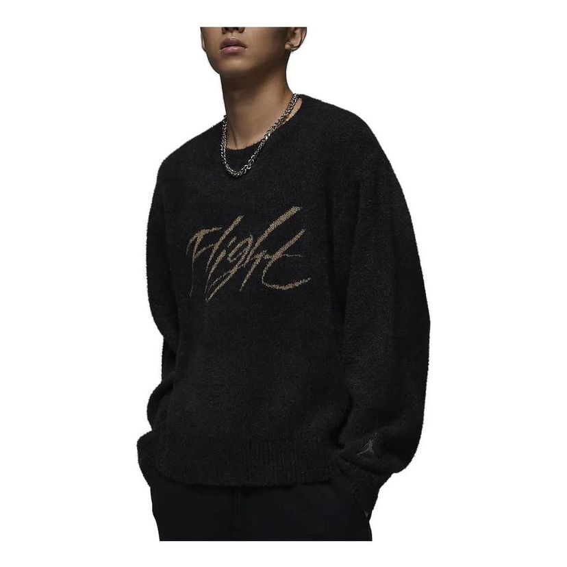 Pleteni pulover Jordan Flight Heritage Crop Sweater Črna | FD7390-045