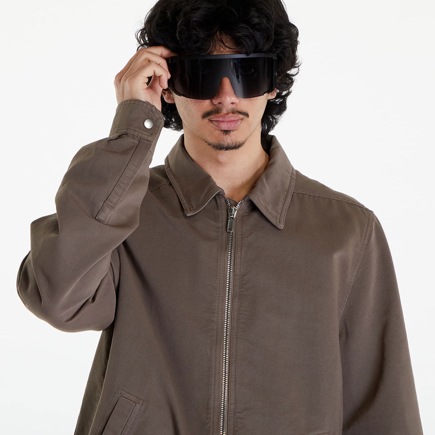 Jakna Rick Owens DRKSHDW Zipfront Jacket Dust Rjava | DU01D1783 CB 34, 1