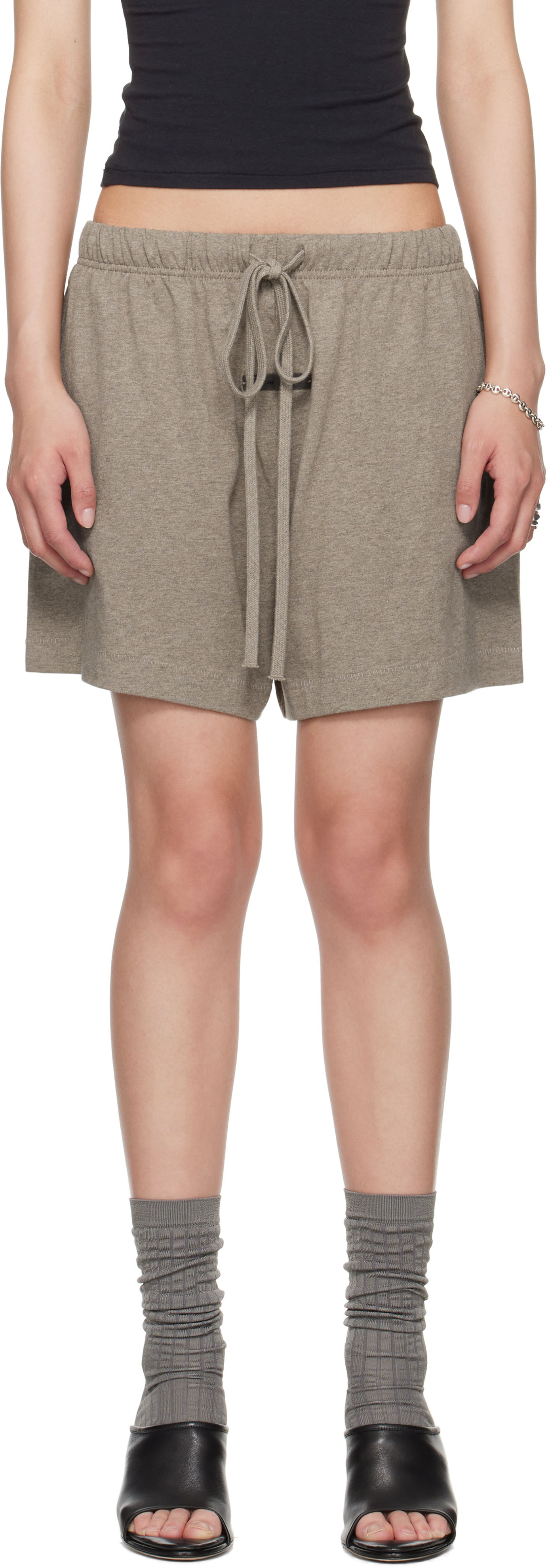 Kratke hlače Fear of God Fear of God ESSENTIALS Soccer Shorts Siva | 160SP255653FW, 0