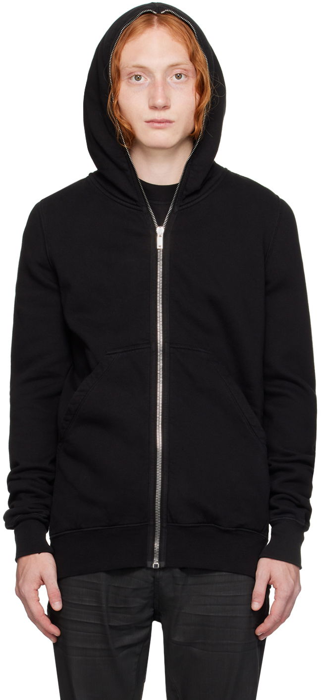 Pulover Rick Owens DRKSHDW Black Porterville Cotton Gimp Hoodie Črna | DU02D2291 F