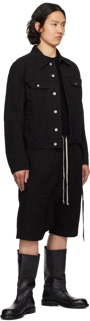 Kratke hlače Rick Owens Rick Owens DRKSHDW Hollywood Drawstring Pods Shorts Črna | DU01E3380 CVS, 3