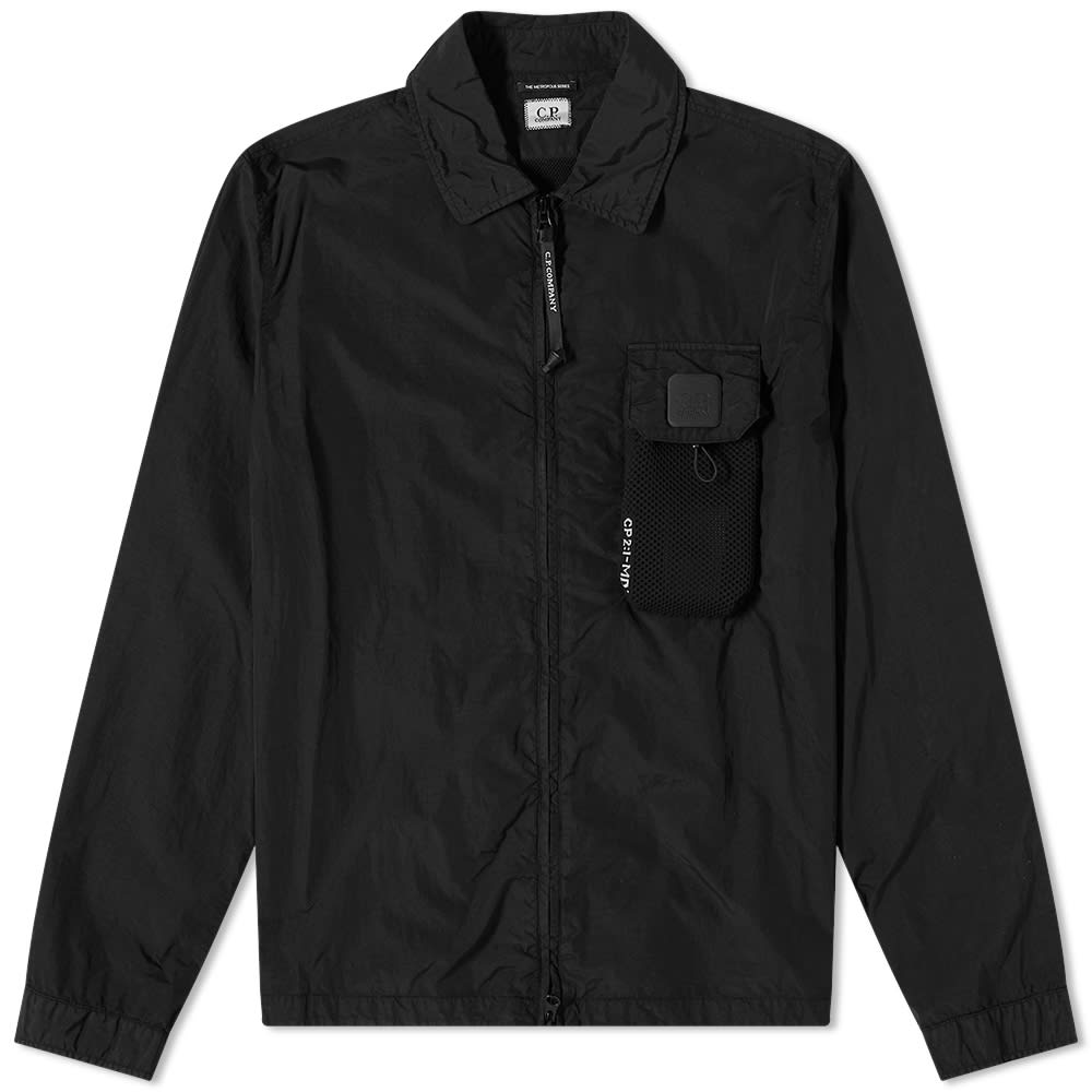 Jakna C.P. Company Metropolis Tech Patch Zip Overshirt Črna | 13CMOS129A-005991G-999, 0