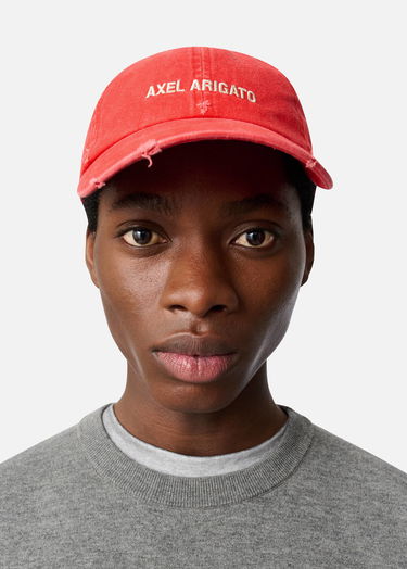 Kapa AXEL ARIGATO Axel Arigato Distressed Logo Cap Rdeča | X0101014, 6