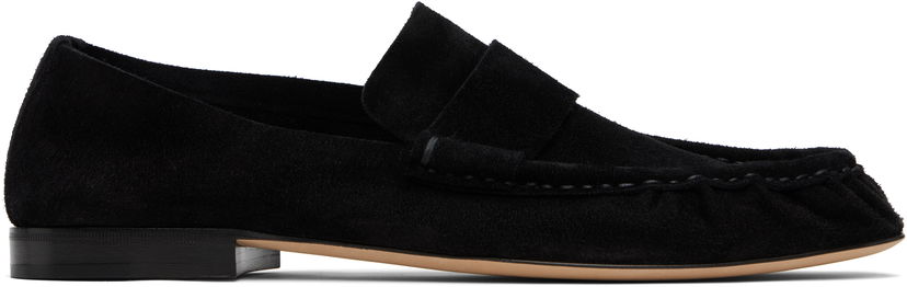 Superge in čevlji The Row The Row Soft Suede Loafers Črna | F1626-L305