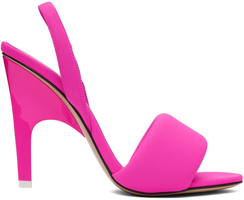 Nega čevljev The Attico Attico Rem Heeled Slingback Sandals Roza | 236WS522 E075