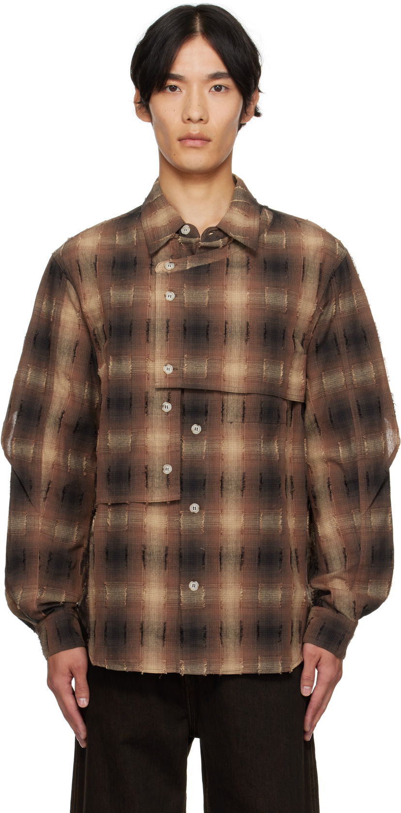 Srajce Andersson Bell Andersson Bell Check Layered Shirt Rjava | atb1337m
