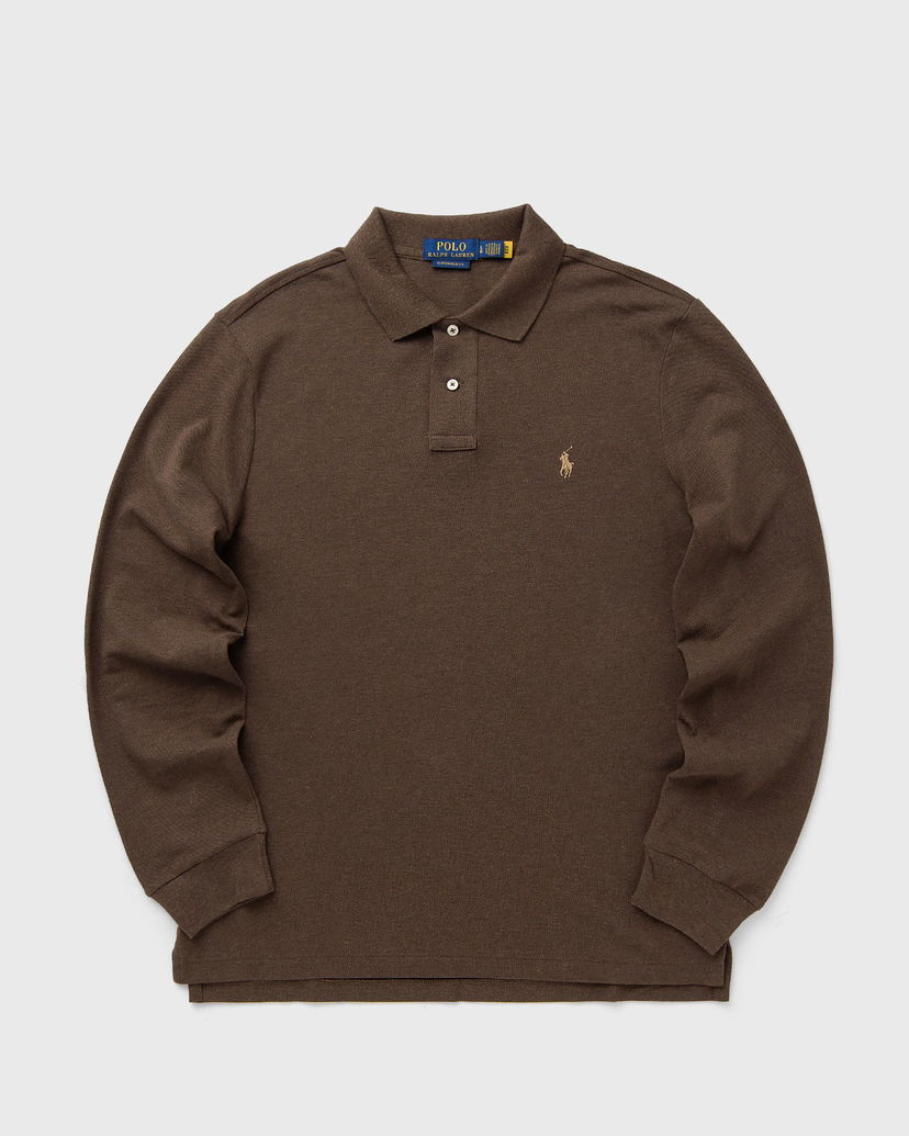 Polo majica Polo by Ralph Lauren Polo Ralph Lauren Long Sleeve Polo Shirt Rjava | 710680790144