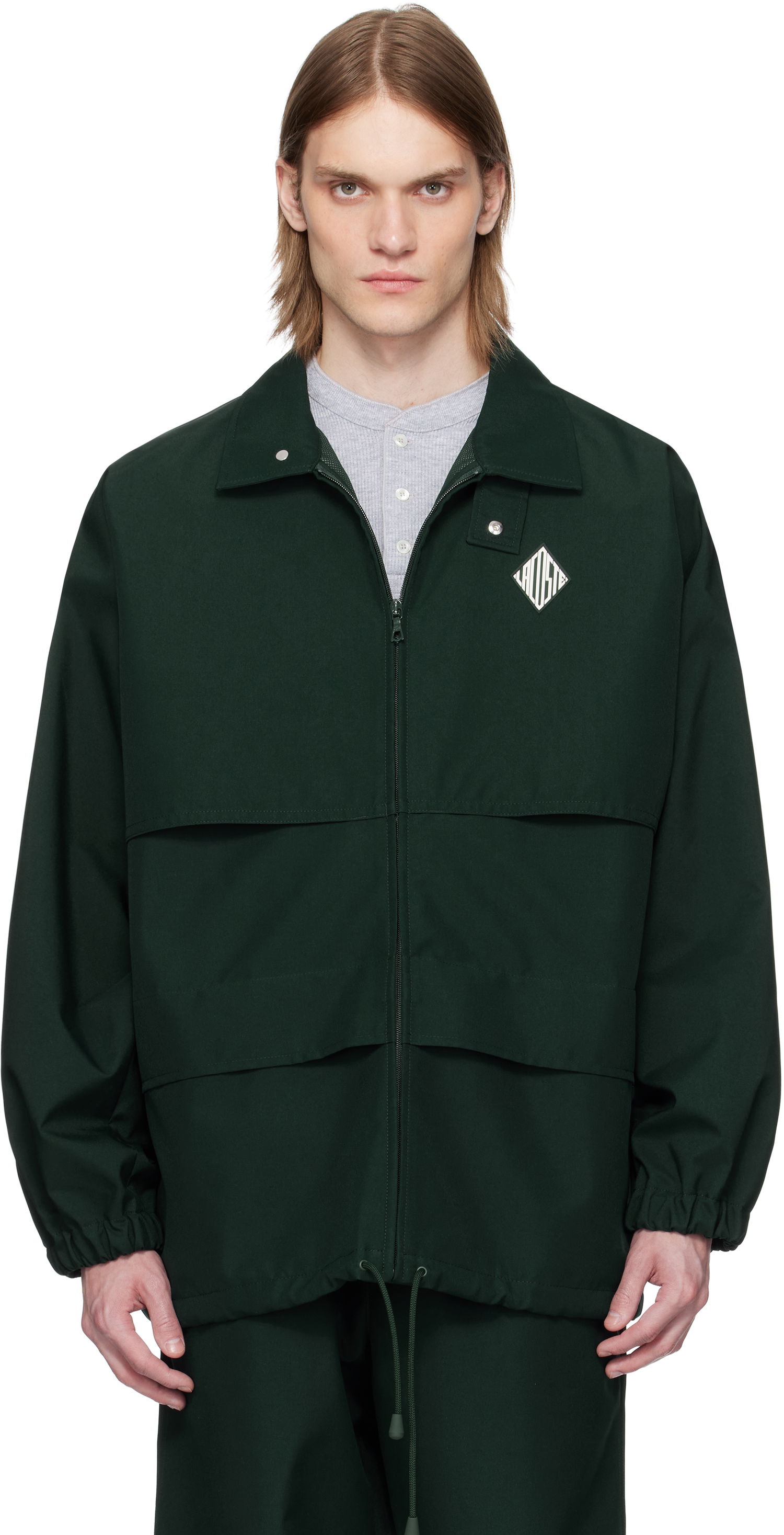 Vetrovka Lacoste Lacoste Runway Canvas Track Jacket Zelena | BH6740, 0
