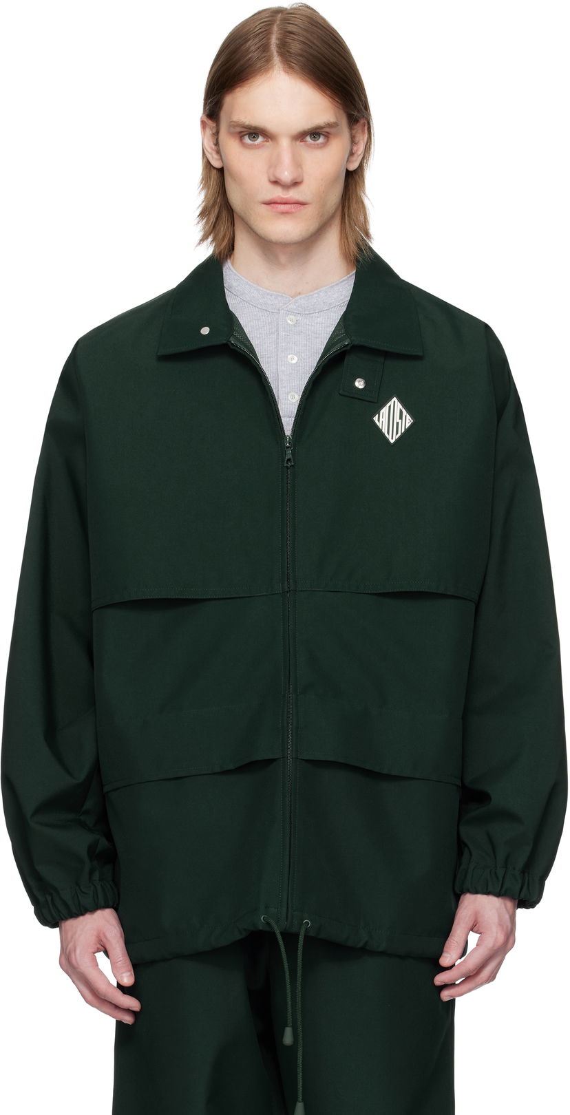 Vetrovka Lacoste Lacoste Runway Canvas Track Jacket Zelena | BH6740