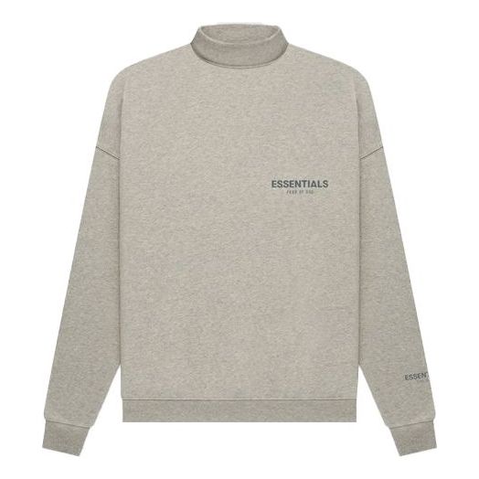 Pleteni pulover Fear of God Essentials Pullover Mockneck Sweatshirt Siva | FOG-FW21-188, 0