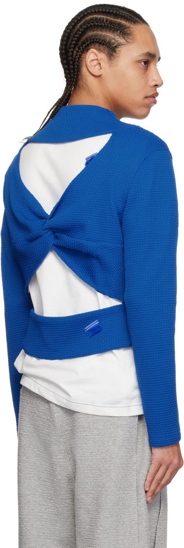 Pleteni pulover ADER ERROR ADER error 62 Cropped Cardigan Modra | BO01SSKT0702BL, 2