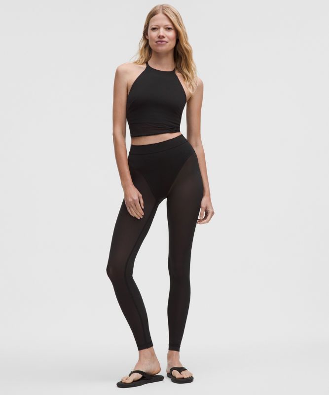 Krop-top lululemon High-Neck Nulu Tank Top with Mesh Hem Light Support B/C Cups Črna | prod20002671, 1