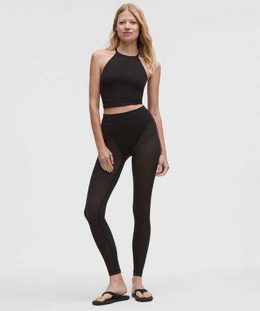 Krop-top lululemon High-Neck Nulu Tank Top with Mesh Hem Light Support B/C Cups Črna | prod20002671, 1