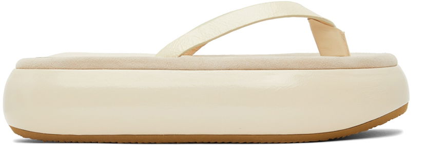 Oblačila OSOI OSOI Boat Flip Flop Platform Slides Bež | 22SS030-03-04