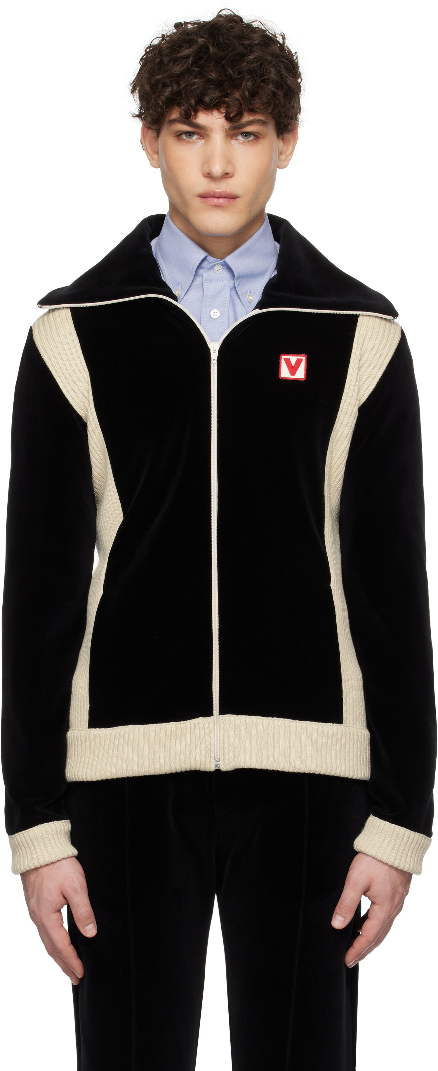 Pulover Valentino Turtleneck Jacket Črna | 6V3MF28VARA, 0