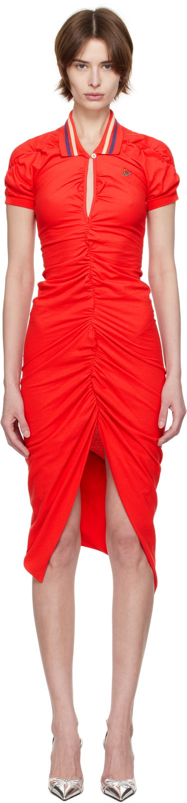 Obleke Vivienne Westwood Pulling Midi Dress Črna | 1102000Z-J0009-, 4