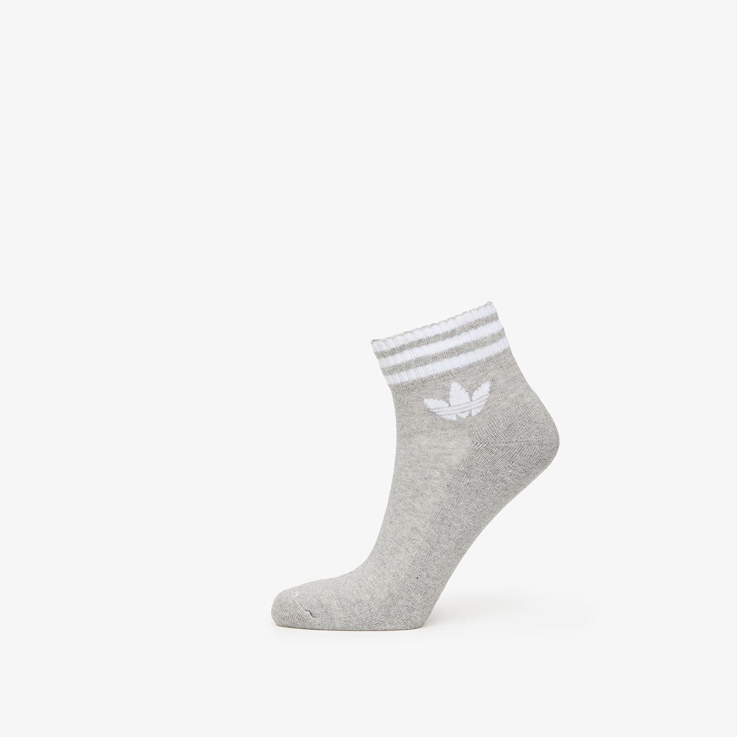 Nogavice adidas Performance 3-Stripes Ankle Socks - 3 Pairs Siva | JV7437, 1