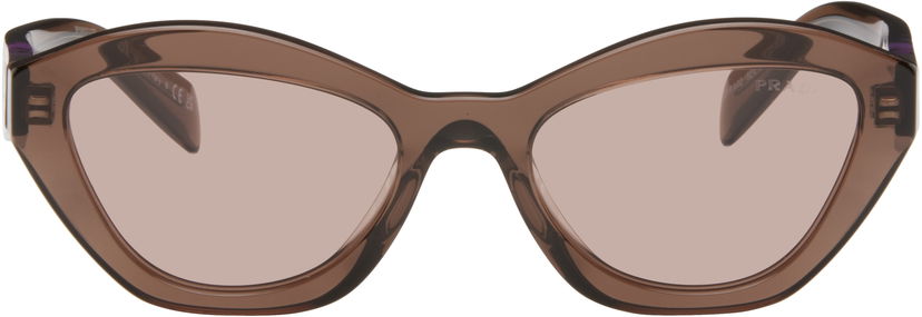 Sončna očala Prada Angular Butterfly Acetate Sunglasses Rjava | 0PR A02S 8056597972673