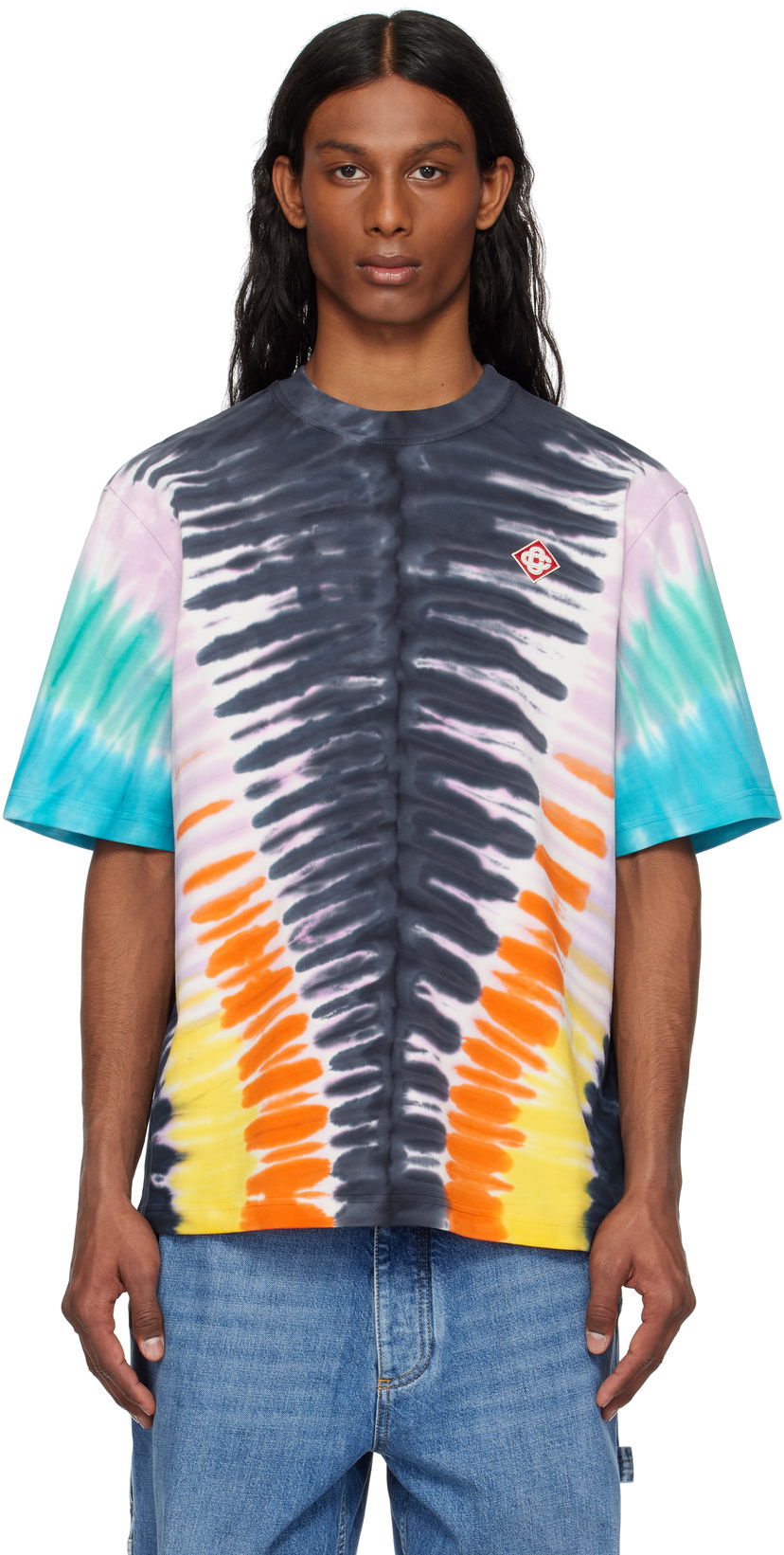 Majica Casablanca Casablanca Gradient Tie Dye T-Shirt Večbarvna | MS25-JTS-027-03