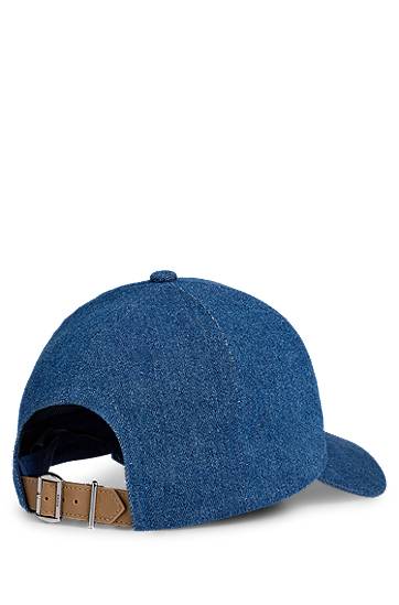 Kapa BOSS Denim Cap with Double B Monogram Modra | 50539517, 1