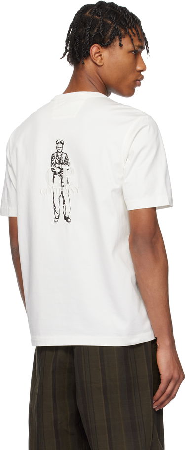 Majica C.P. Company C.P. Company Mercerized Jersey Twisted British Sailor T-Shirt Bela | 18CMTS106A-110301W, 2