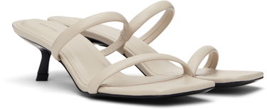 Nega čevljev Anine Bing ANINE BING Hilda Two-Strap Kitten Heel Mules Bež | A-14-11101-IVY17, 3