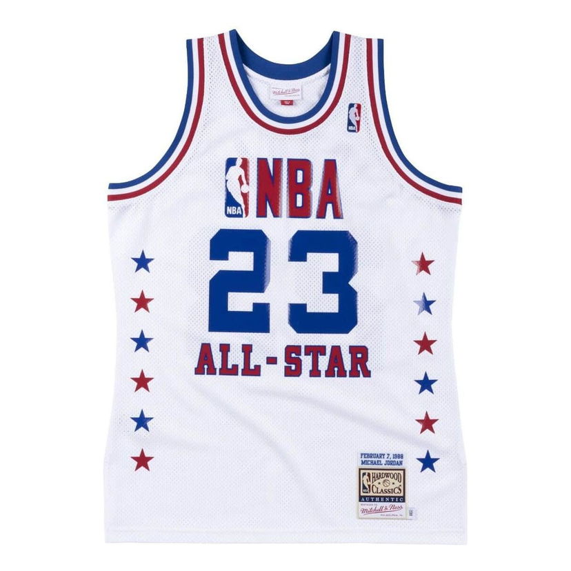 Majica brez rokavov Mitchell & Ness NBA All-Star East 1988 'Michael Jordan 23' Jersey Bela | BA67NR-ASE-W-FK6