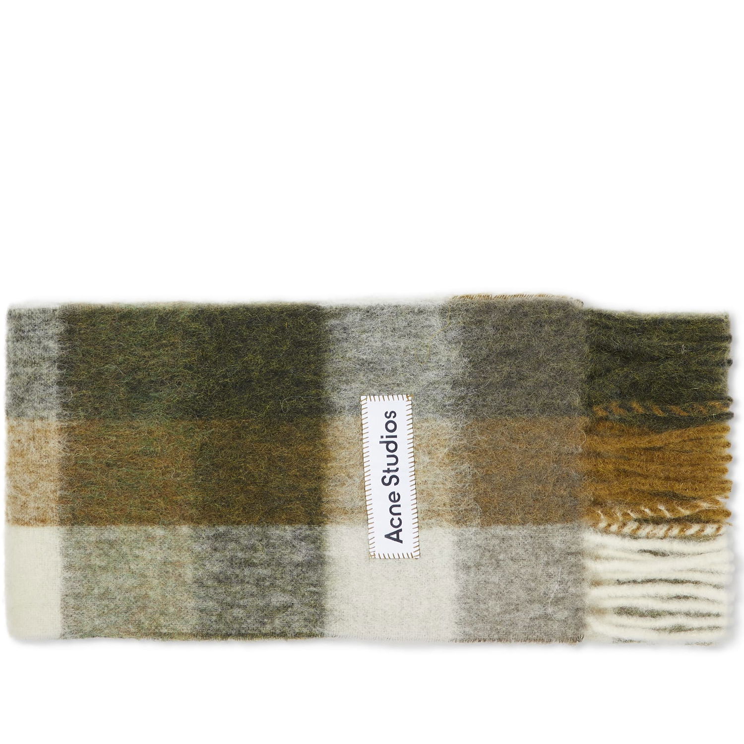 Šala Acne Studios Vally Checked Scarf Zelena | CA0084-DID, 0