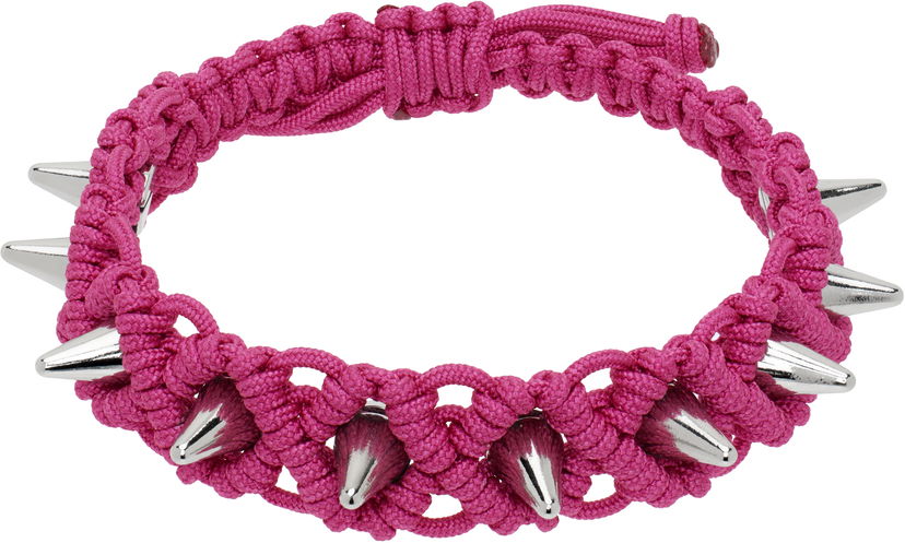 Zapestnica We11done We11done Handmade Studded Bracelet Roza | WD-AJ0-25-599-U-PK