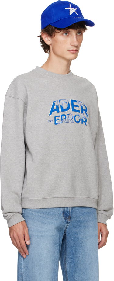 Pulover ADER ERROR Graphic Print Crewneck Sweatshirt Siva | BN25FYSW0101GR, 4