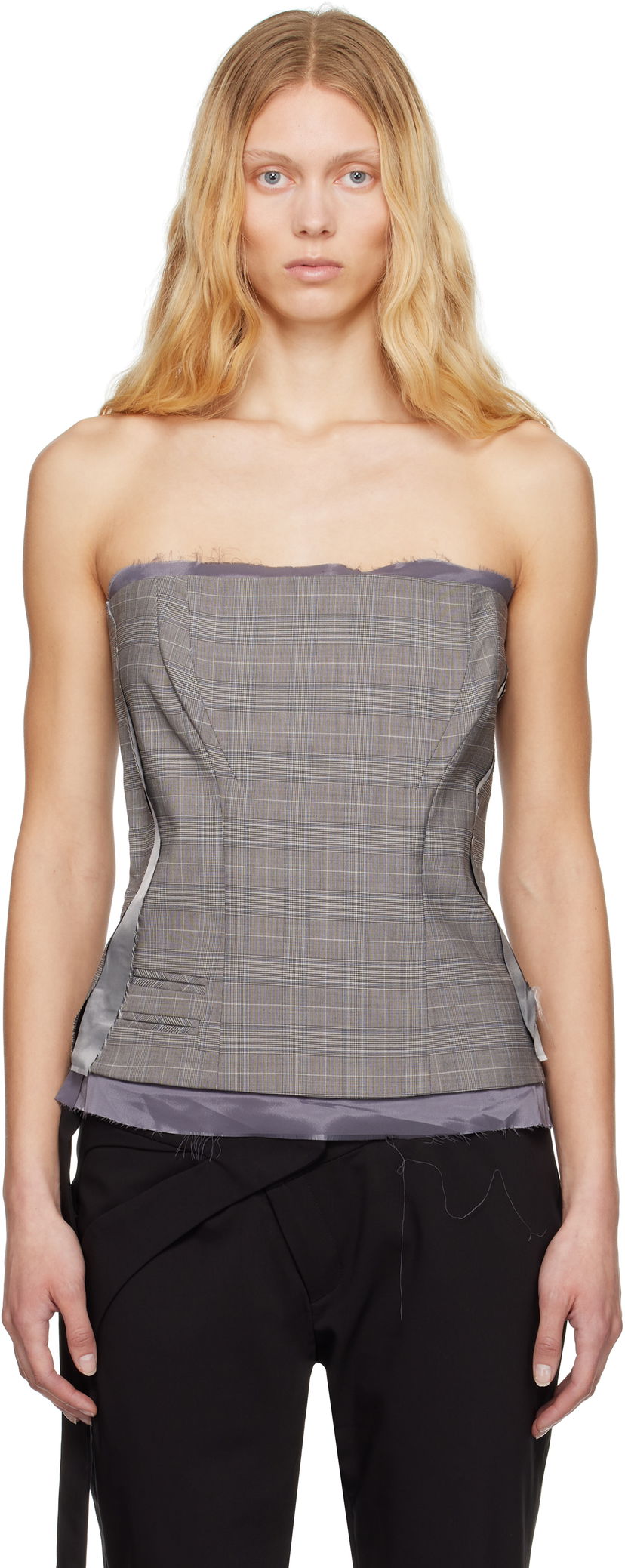 Krop-top Ottolinger Ottolinger Suit Corsage Top Siva | 123-103023-02