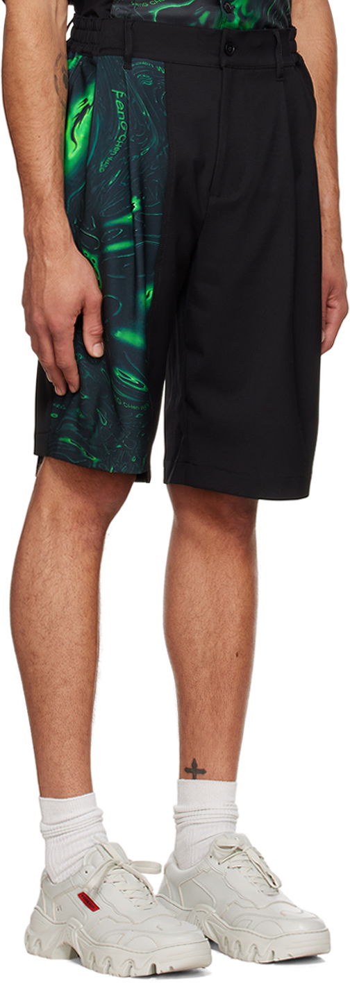 Kratke hlače Feng Chen Wang Feng Chen Wang Lacquerware Shorts Črna | FUF14ST01, 1